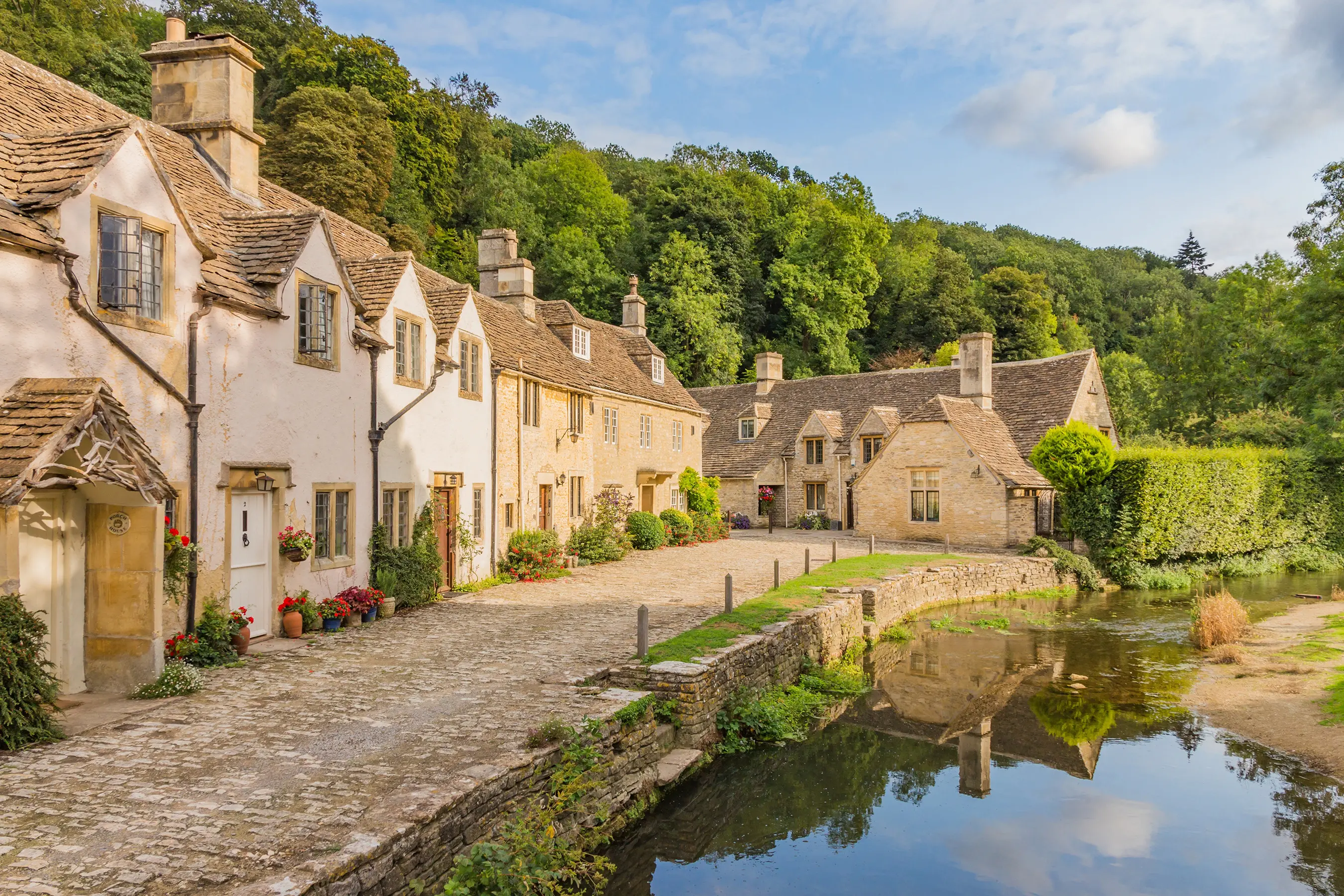 Castle Combe is a village and civil parish within the Cotswolds Area of Outstanding Natural Beauty in Wiltshire